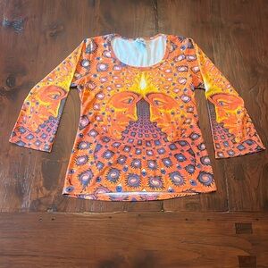 Vintage Woman’s Top from Alex Grey’s Art Exhibition in NYC Medium